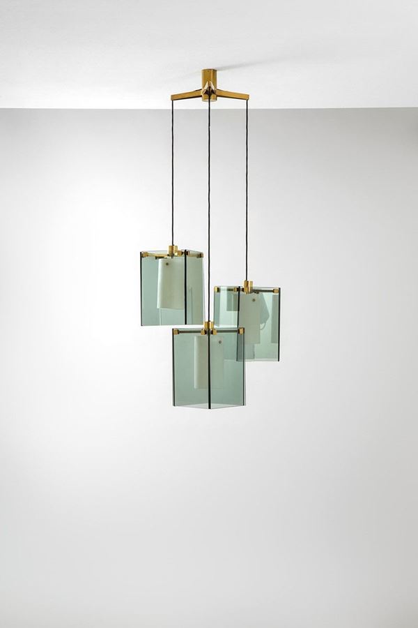 Max Ingrand : Lampadario
Ottone, cristallo   - Auction Design, Winter Sale - Incanto Casa d'Aste e Galleria