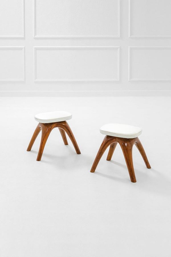 Scuola di Torino : Coppia di sgabelli
Legno scol  - Auction Design, Winter Sale - Incanto Casa d'Aste e Galleria