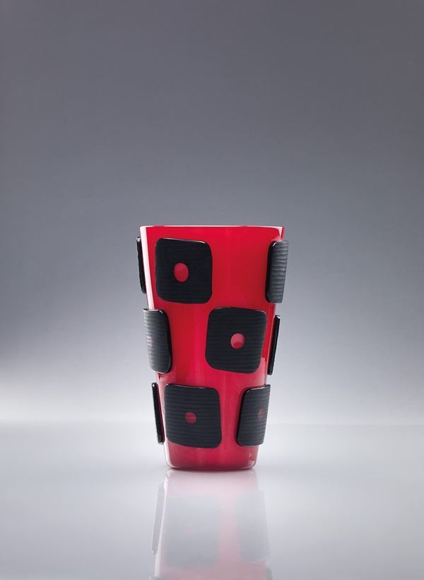 Marco Vinicio Cenzi - Vaso della serie Papavero rosso