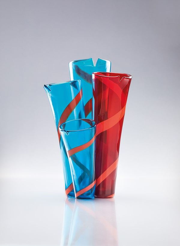 Gabriele Magro : Vaso della serie Etrantos  - Auction Murano Glass - Incanto Casa d'Aste e Galleria