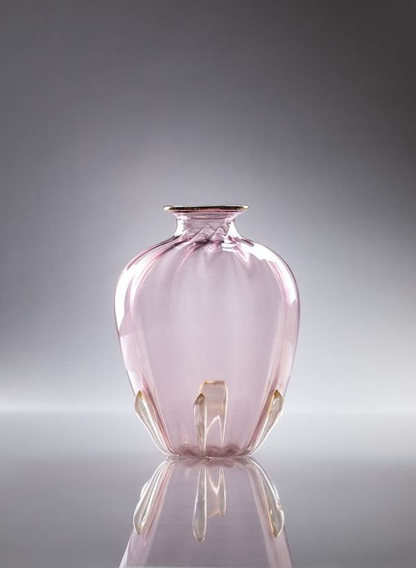 Vittorio Zecchin - Vaso in vetro ametista