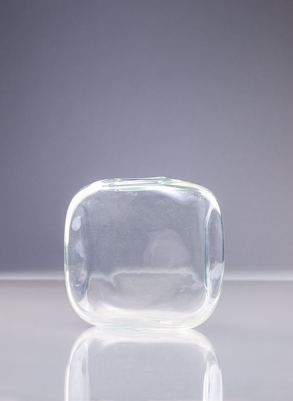 Flavio Barbini : Vaso della serie Cubici  - Auction Murano Glass - Incanto Casa d'Aste e Galleria
