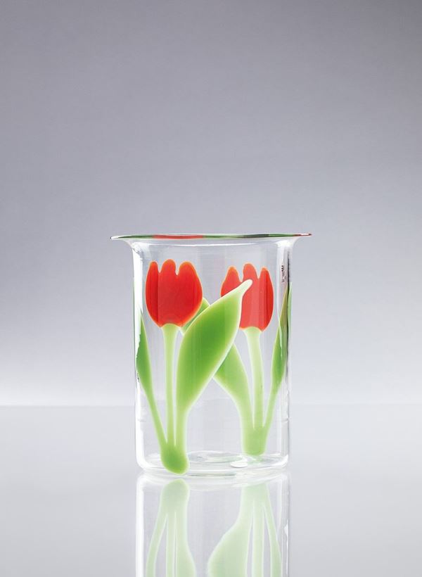 Owe Thorssen - Vaso della serie Primavera con papaveri