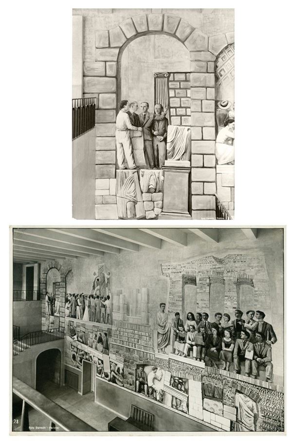 Danesin : Affresco di Massimo Campigli p  - Asta Fotografia - Incanto Casa d'Aste e Galleria