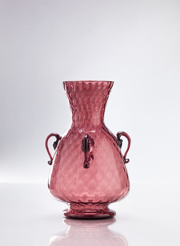 Murano - Vaso a quattro anse