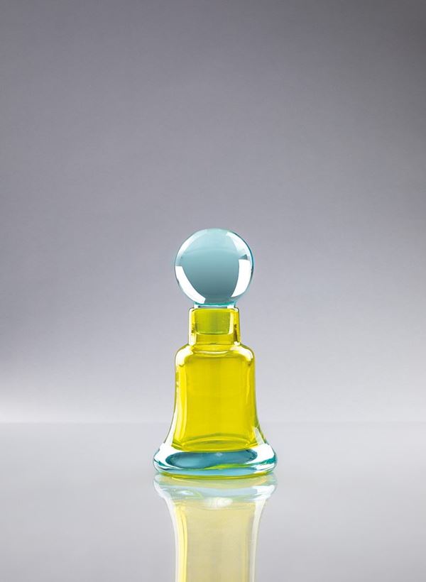 Mario Pinzoni - Bottiglia in vetro sommerso