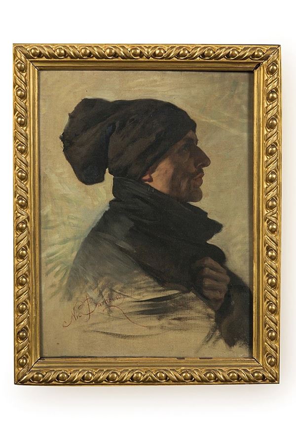 Nicol&#242; Barabino - Dipinto, Ritratto di uomo, XIX secolo