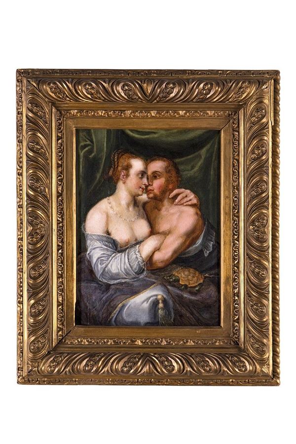Dipinto,Venere e Marte, Scuola di Praga, XVII secolo 
