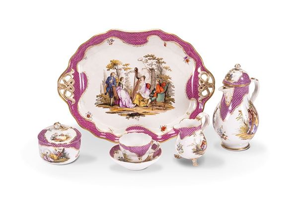 Servizio da caff&#232; egoista, Meissen, XIX-XX secolo
