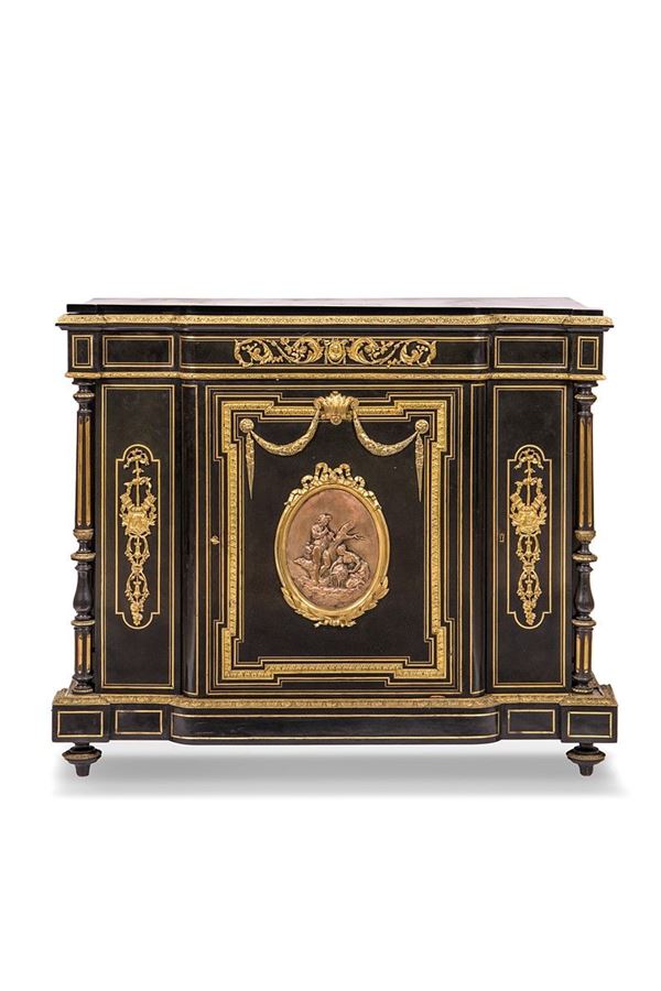 Credenza nello stile Boulle, XIX secolo