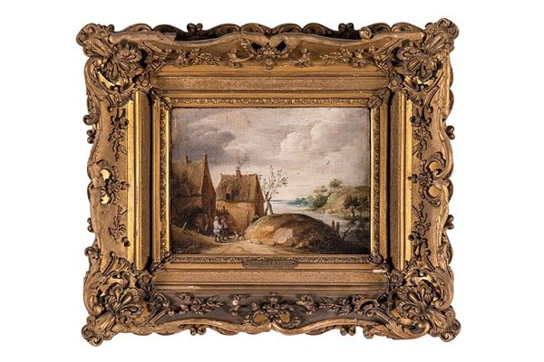 Dipinto, Paesaggio, Scuola di David Teniers (1610-1690)