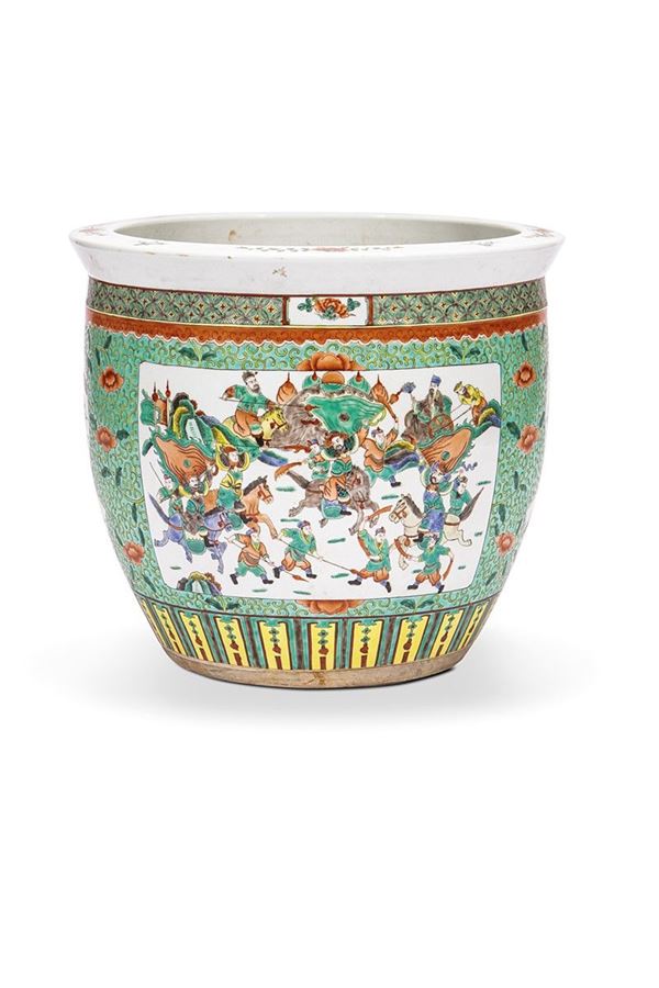 Grande cache-pot in porcellana  - Asta Antiquariato e Arti Decorative - Incanto Casa d'Aste e Galleria