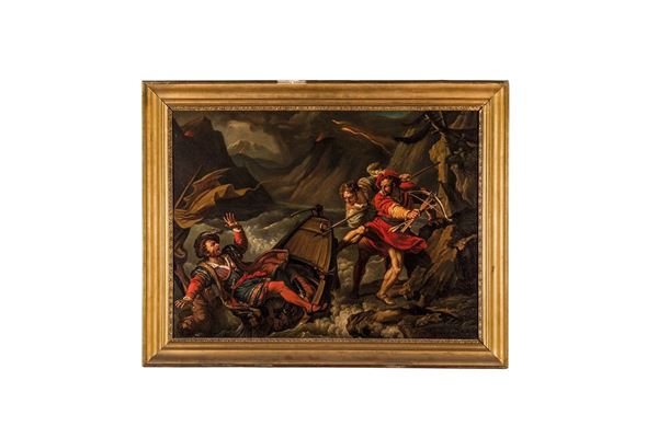 Dipinto, Scena storica, Pittore francese del XIX secolo