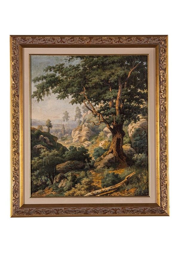 Dipinto, paesaggio, XIX secolo