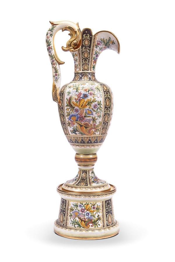 Grande vaso in maiolica   - Asta Antiquariato, Oggetti d'Arte e Decorazione. - Incanto Casa d'Aste e Galleria