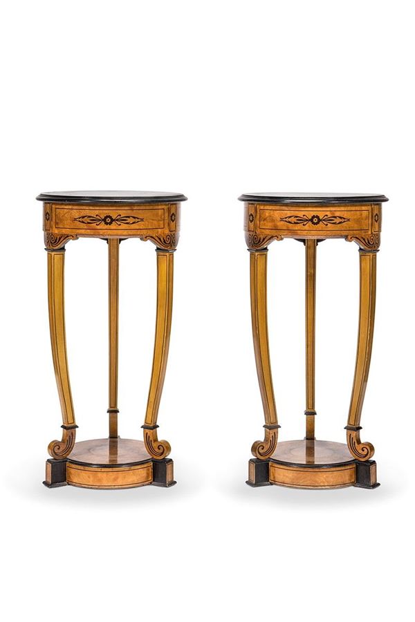Due gueridon lastronati  - Auction Antiques and Decorative Arts - Incanto Casa d'Aste e Galleria