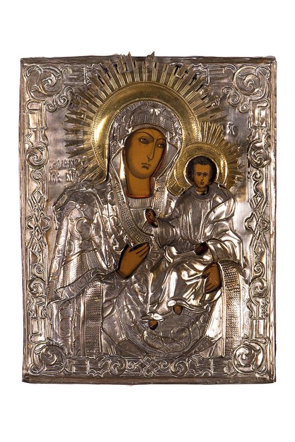 Icona, Madonna con bambino  - Asta Antiquariato e Arti Decorative - Incanto Casa d'Aste e Galleria