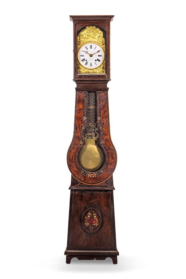 Orologio a torre in legno laccato  - Auction Antiques and Decorative Arts - Incanto Casa d'Aste e Galleria