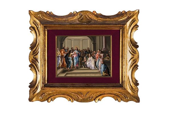 Dipinto, L&#39;incredulit&#224; di san Tommaso, Pittore del XVIII secolo  - Asta Antiquariato e Arti Decorative - Incanto Casa d'Aste e Galleria