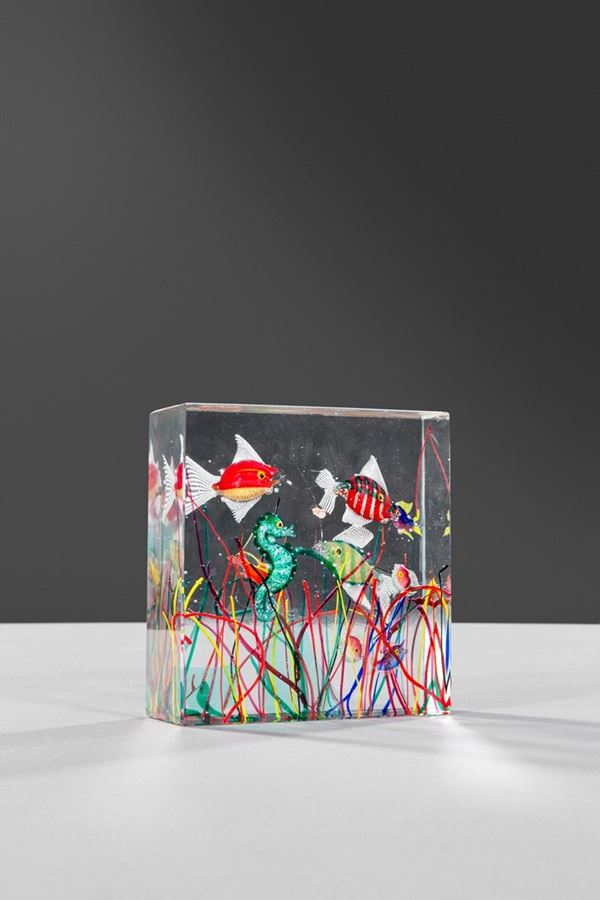 Alfredo Barbini - Scultura Acquario