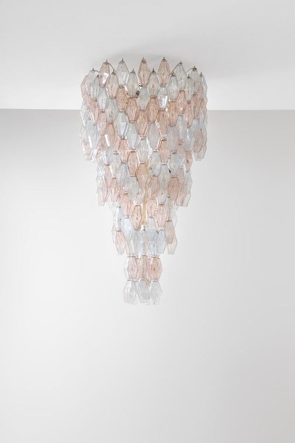 Carlo Scarpa - Grande lampadario mod. Poliedri