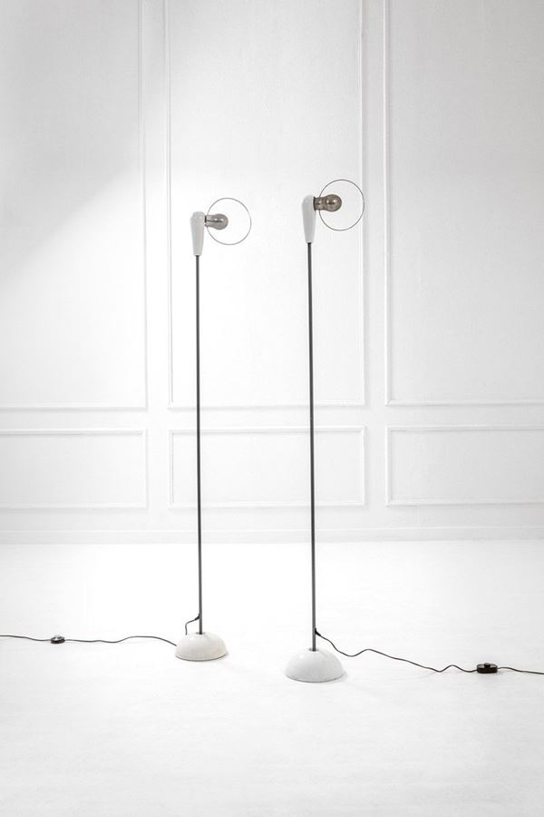 Achille Castiglioni - Coppia di lampade da terra mod. Bip bip