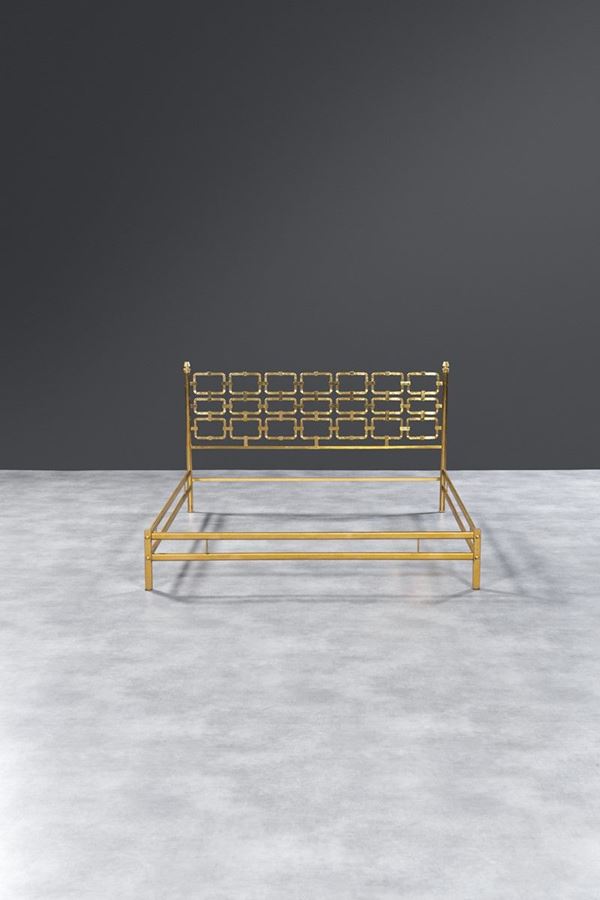 Luciano Frigerio - Letto matrimoniale in ottone