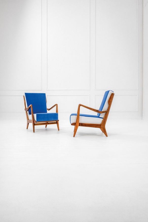 Gio Ponti - Coppia di poltrone mod. 516