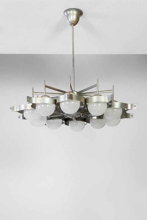 Lampadario a dieci lumi