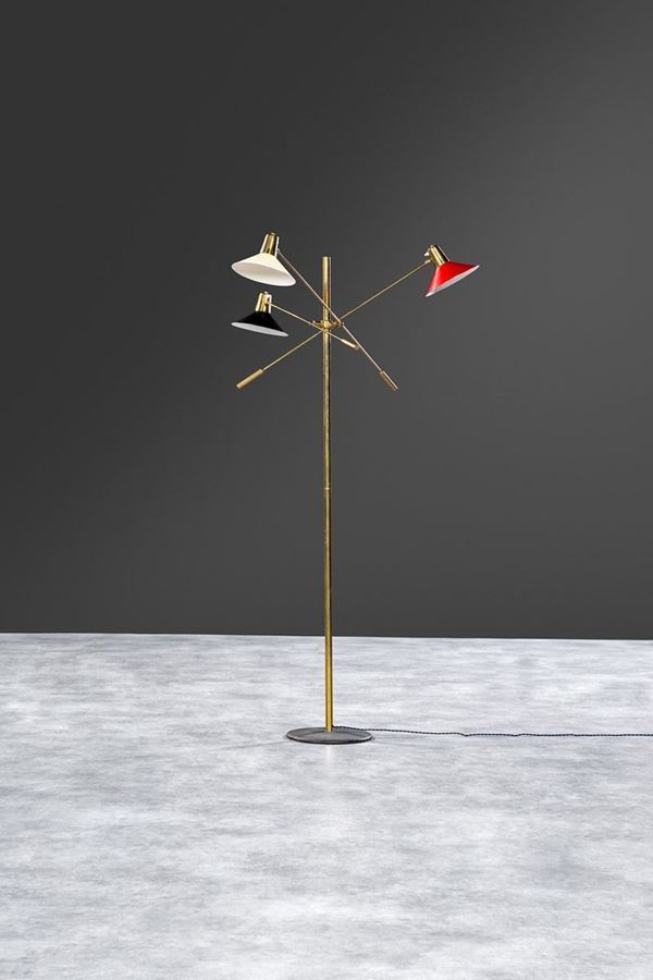 G.C.M.E. - Lampada da terra a tre bracci