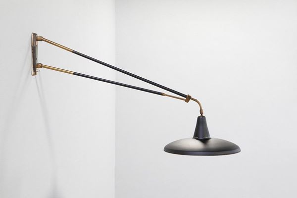 Lampada da parete basculante ed estensibile anni &#39;50