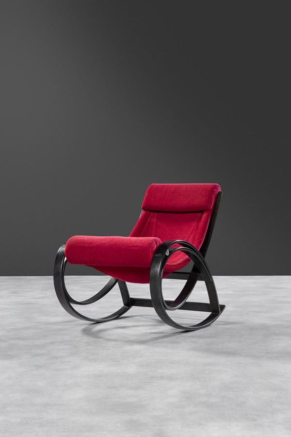 Gae Aulenti - Poltrona a dondolo mod. Sgarsul