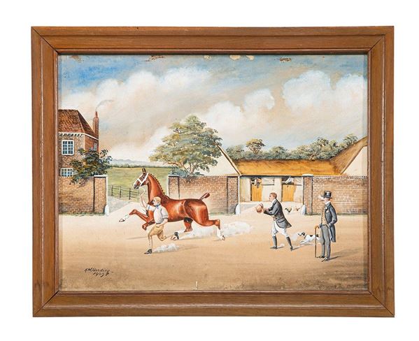 Henry William Stending - Cavallo al trotto