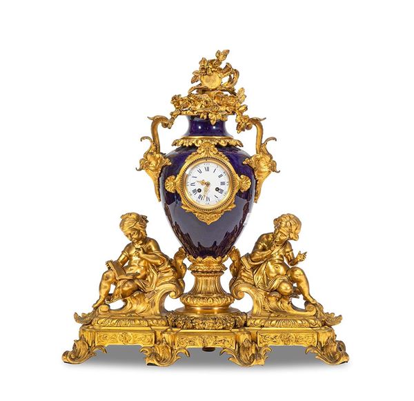Orologio in porcellana, XIX secolo
