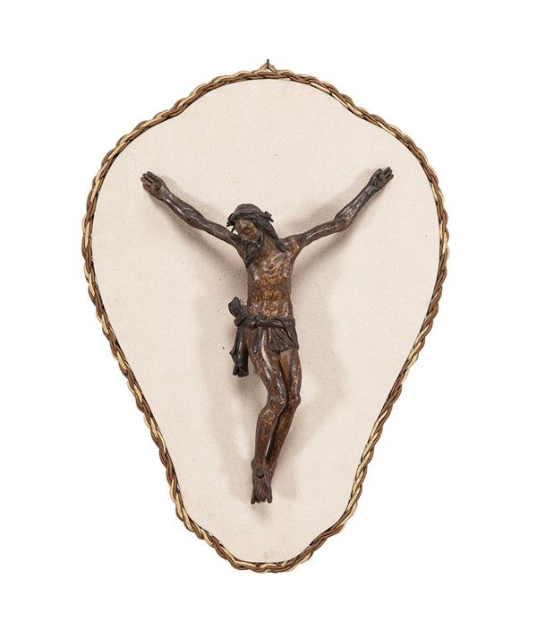 Figura di Cristo in legno. Piemonte, XVIII secolo.