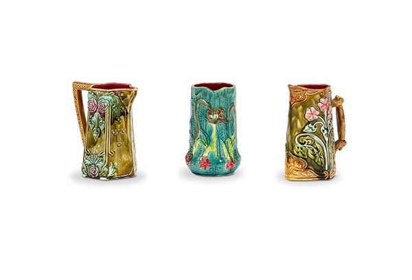 Lotto composto da tre boccali in ceramica, XX secolo  - Asta Antiquariato, Oggetti d'Arte e Decorazione. - Incanto Casa d'Aste e Galleria