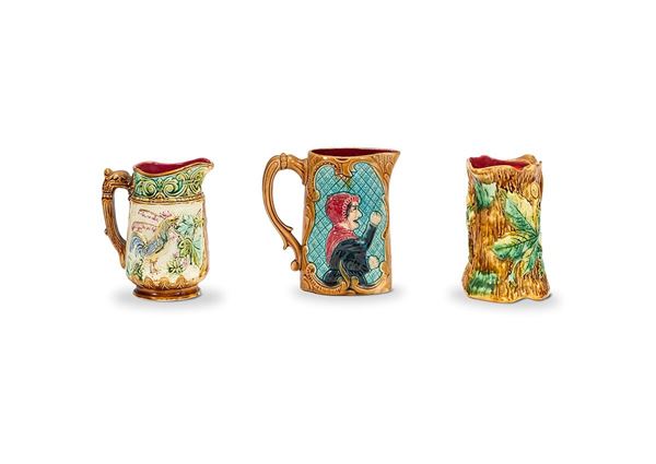 Lotto composto da tre boccali in ceramica, XX secolo  - Asta Antiquariato, Oggetti d'Arte e Decorazione. - Incanto Casa d'Aste e Galleria
