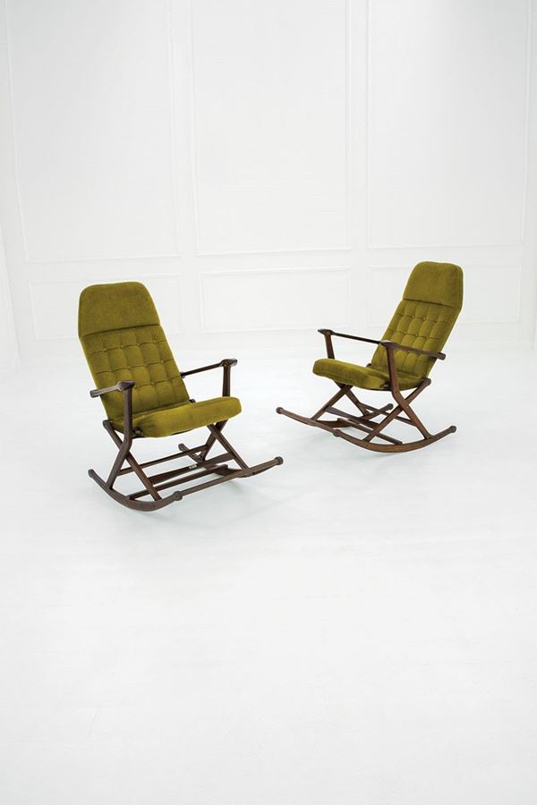 Reguitti : Due poltrone pieghevoli a dond  - Asta Design - Incanto Casa d'Aste e Galleria