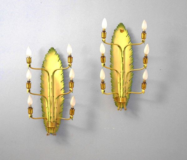 Coppia di applique anni &#39;50