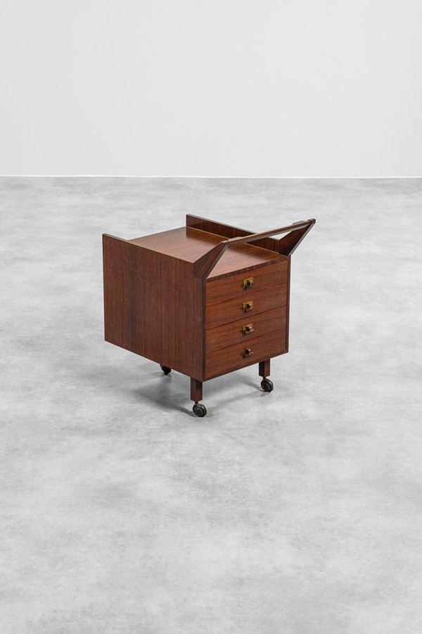 Franco Albini,Franca Helg - Cassettiera a carrello mod. CM24