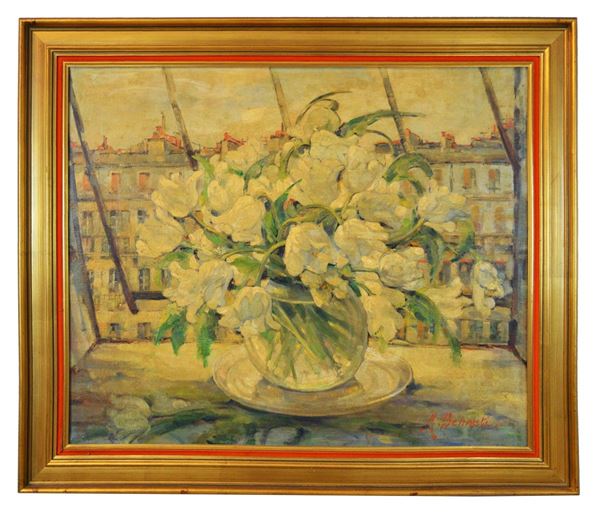 Marie No&#232;mie Chaffin-Bennati - Natura morta, vaso con fiori
