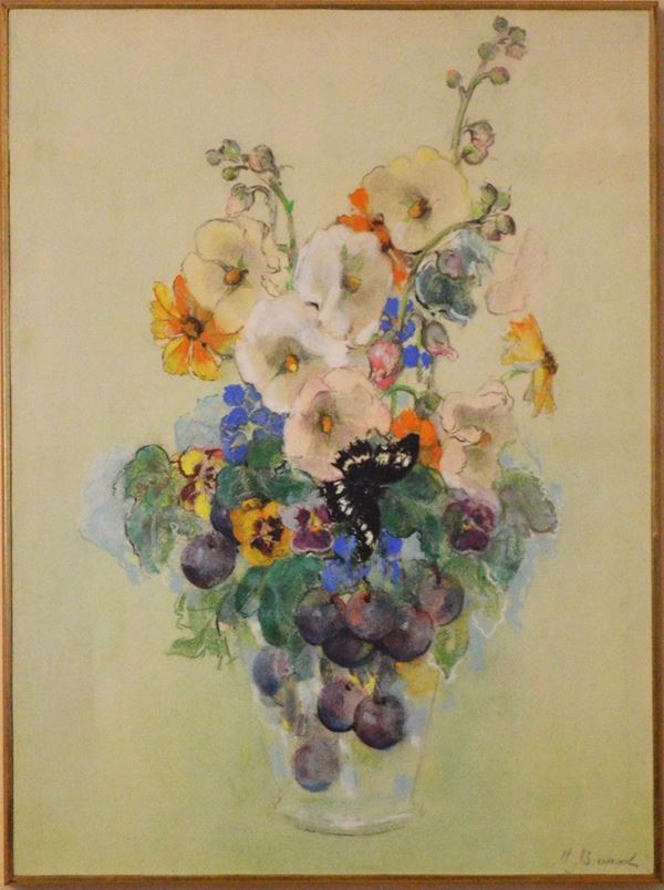 Marie No&#232;mie Chaffin-Bennati - Natura morta, vaso con fiori