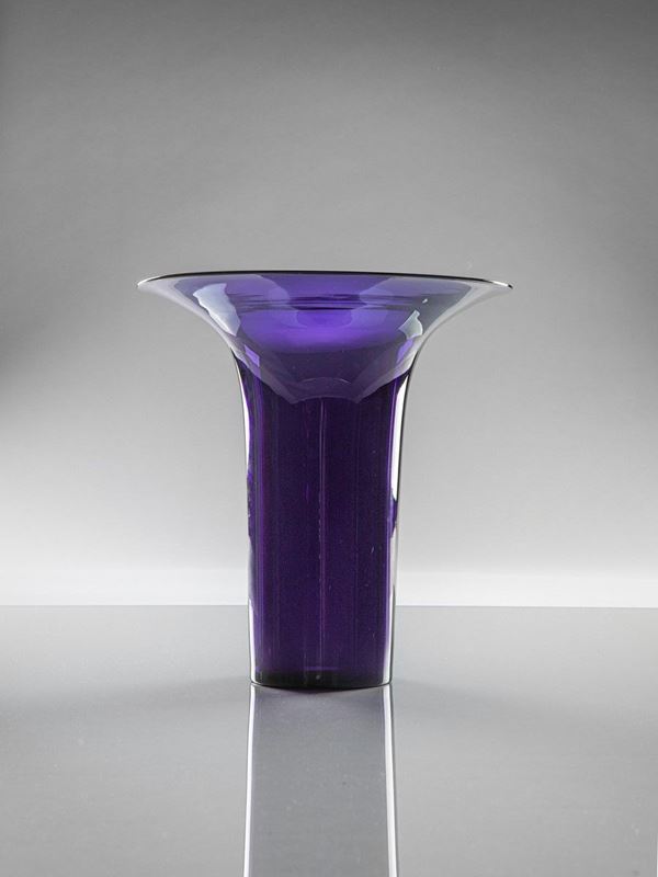 Franco Albini,Franca Helg : Vaso a campana rovesciata  - Auction Murano Glass - Incanto Casa d'Aste e Galleria