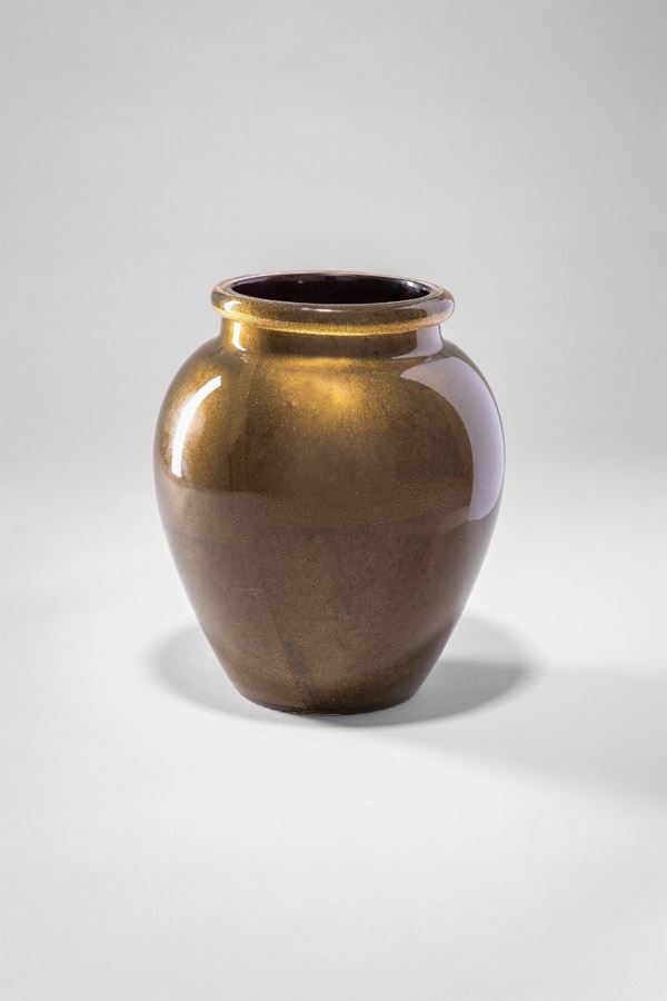 Flavio Poli - Vaso incamiciato oro