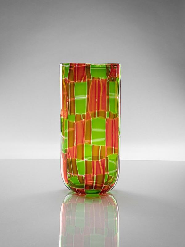 Ercole Barovier - Vaso della serie Tessere