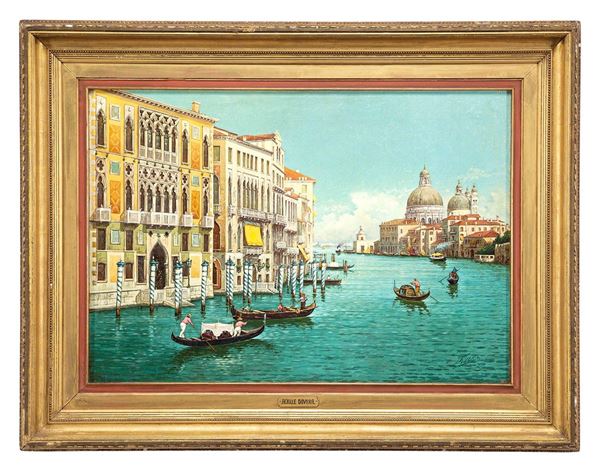 Achille Dovera - Dipinto, Veduta del Canal Grande