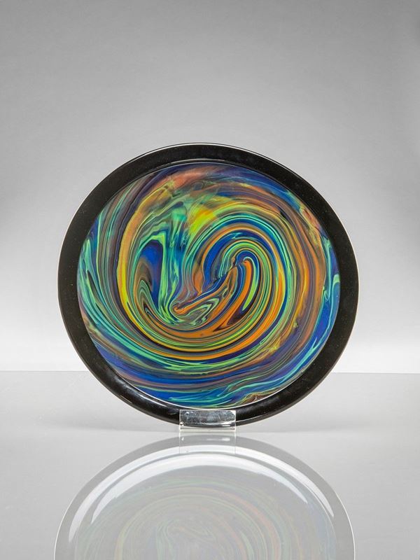 Ottavio Missoni : Grande piatto  - Auction Murano Glass - Incanto Casa d'Aste e Galleria