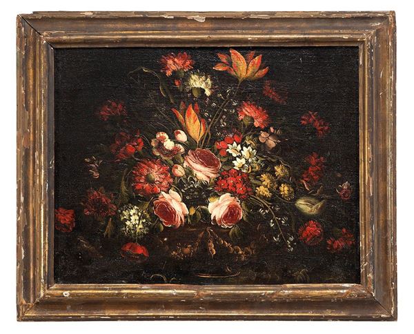 Dipinto, Natura morta con fiori, Ambito di Margherita Caffi detta Vincenzina (1647-1710)  - Asta Antiquariato, Sessione 2 - II - Incanto Casa d'Aste e Galleria