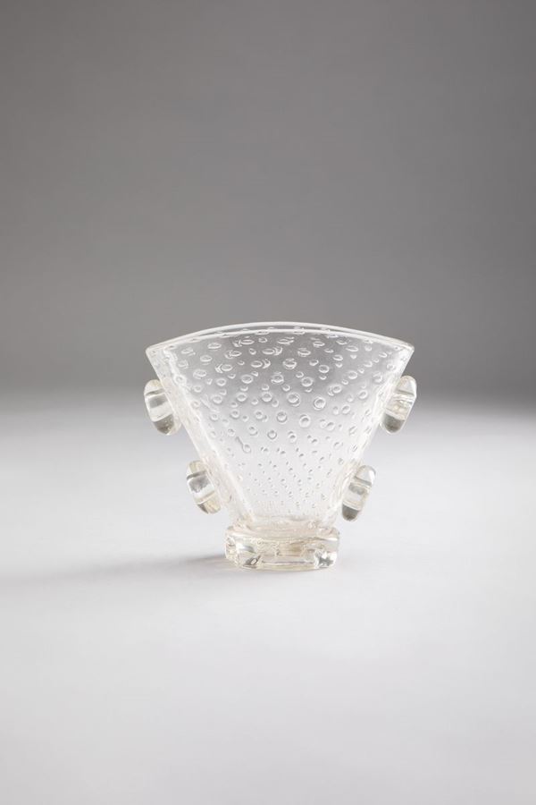 Ercole Barovier - Vaso con anelli laterali