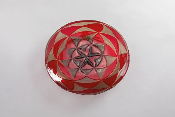 Ercole Barovier - Grande Piatto della serie Intarsio